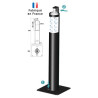 Distributeur solution hydroalcoolique à pédale