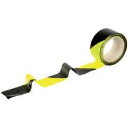 Ruban de signalisation Jaune/Noir 100m/50mm NOVAP