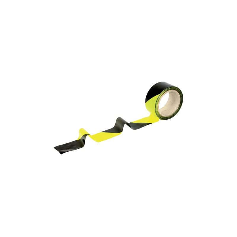 Ruban de signalisation Jaune/Noir 100m/50mm NOVAP