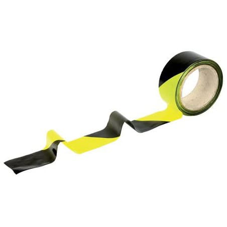 Ruban de signalisation Jaune/Noir 100m/50mm NOVAP