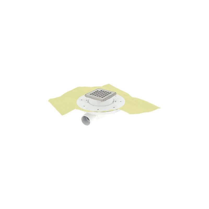 Siphon PVC avec cadre et grille inox NICOLL SFH10INC
