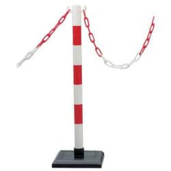 Poteau PVC sur socle lesté