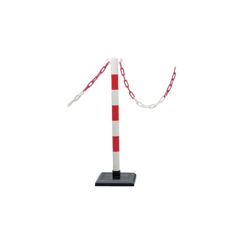 Poteau PVC sur socle lesté