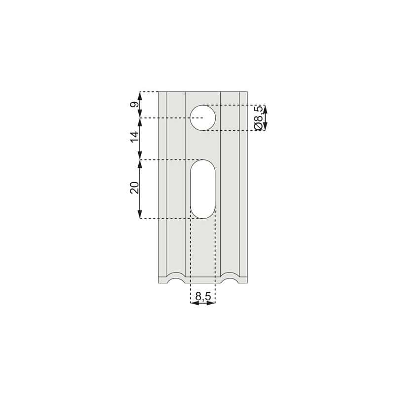 Equerre 2 pans acier galvanise