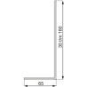 Equerre 2 pans acier galvanise