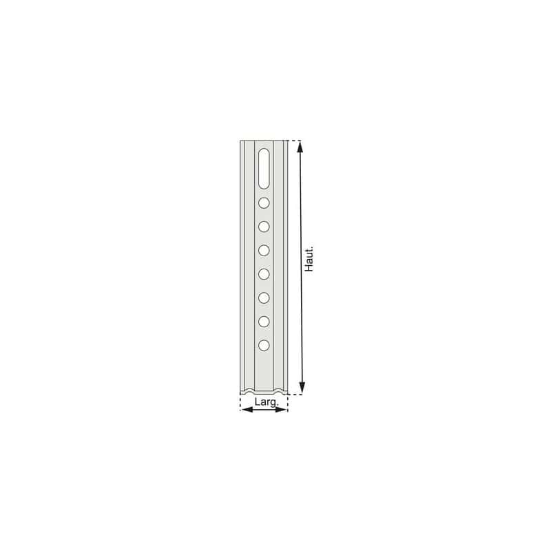 Equerre 2 pans acier galvanise