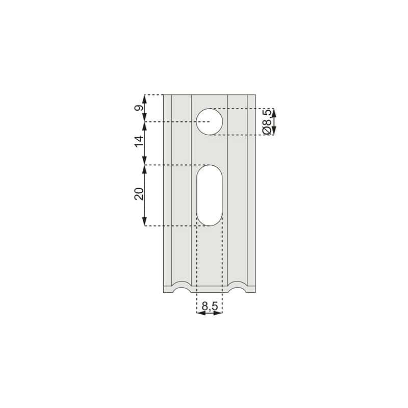 Equerre 2 pans acier galvanise