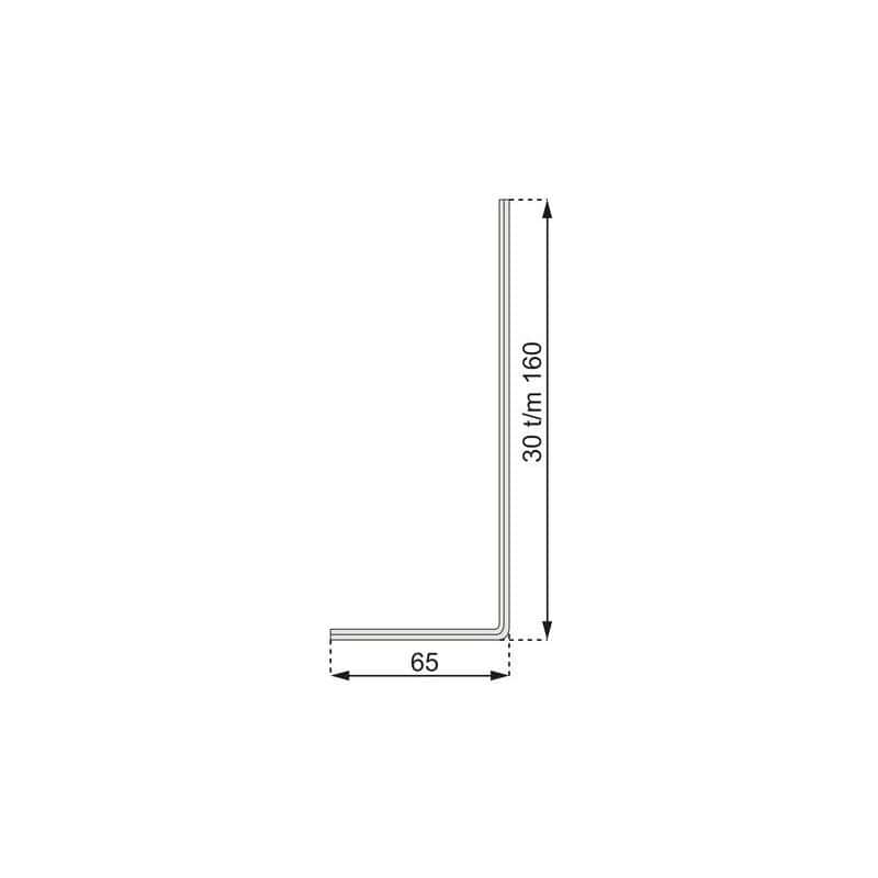 Equerre 2 pans acier galvanise
