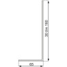 Equerre 2 pans acier galvanise