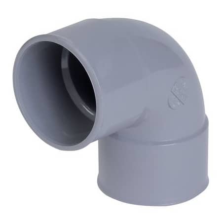 Coude PVC femelle/femelle Ø32 mm 87°30 NICOLL