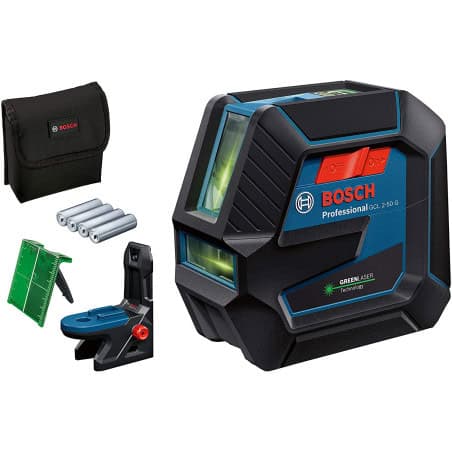 Niveau combiné lasers et points GCL 2-50 G vert + support RM 10 BOSCH 0601066M00