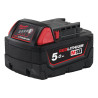 Batterie 18V 5Ah RED Lithium pour machine MILWAUKEE 4932430483