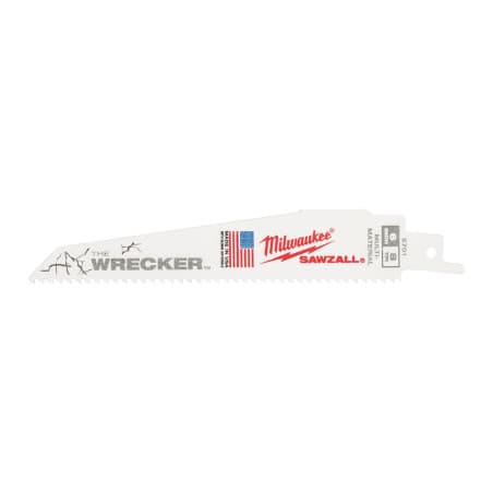 Lame finition de scie sabre bois et métal WRECKER MILWAUKEE x5
