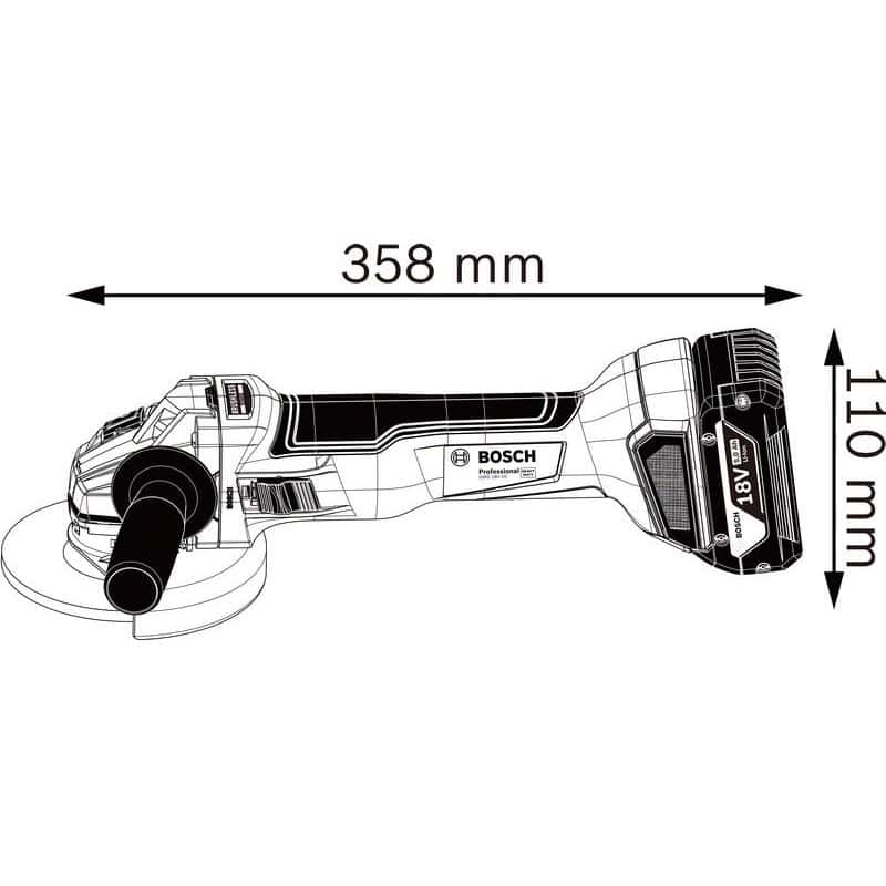 Meuleuse sans fil GWS 18V-10 BOSCH 06019J4004