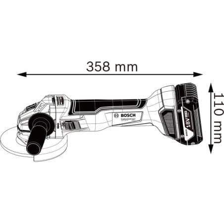 Meuleuse sans fil GWS 18V-10 BOSCH 06019J4004