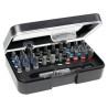 Coffret 30 embouts standard FENTE/PH/PZ/TORX/6 PANS + porte-embout  WIHA