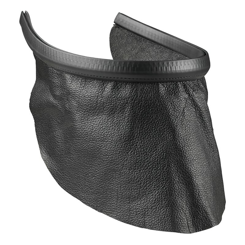 Bavette cuir pour masque