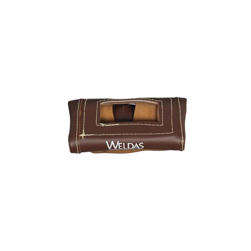 Cagoule portefeuille soudure en cuir marron pliable  WELDAS