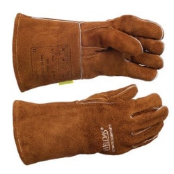 Gant MIG cuir marron pouce renforcé  WELDAS