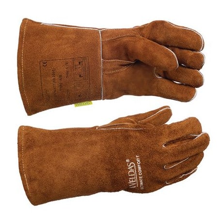 Gant MIG cuir marron pouce renforcé  WELDAS