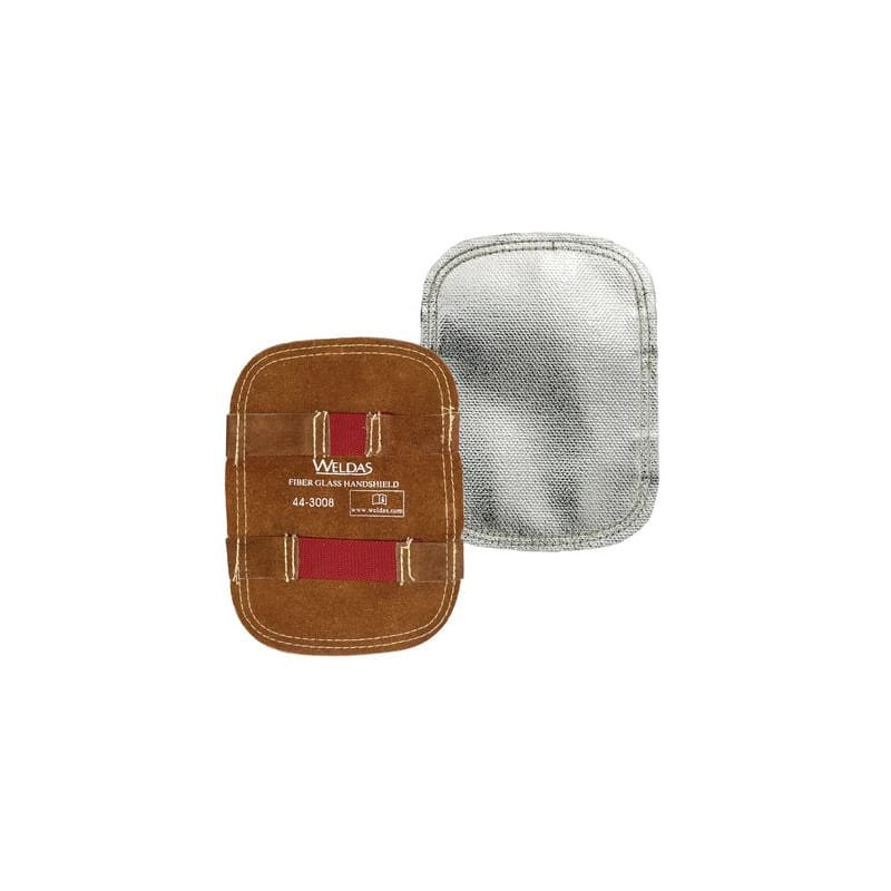 Bouclier de main aluminisé sur support cuir  Protection de main aluminisé sur support cuir - WELDAS