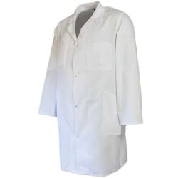Blouse 100% coton à pressions  Blanc