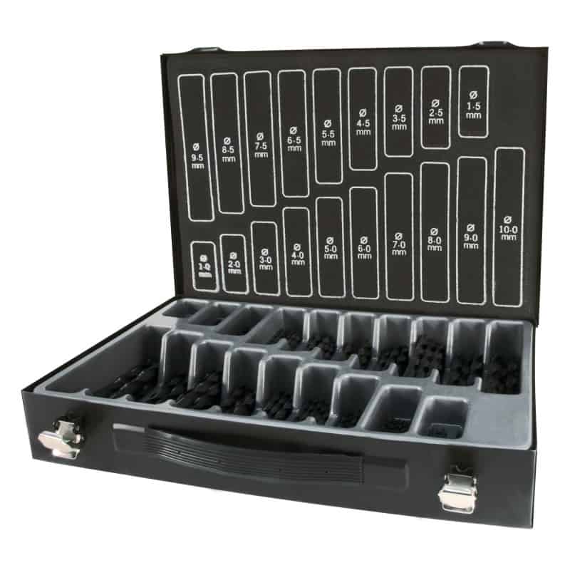 Coffret de 170 forets HSS laminé
