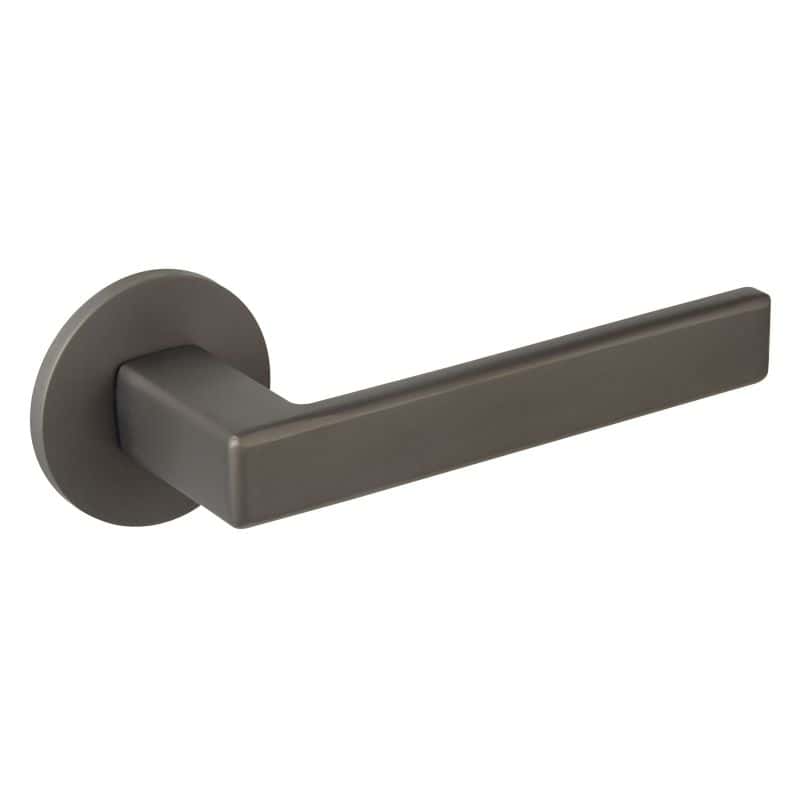 Béquille double sur rosace ronde finition titane SLIM 3095 ENDEX