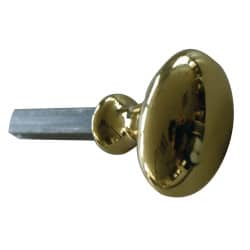 Bouton olive de condamnation La Cuivrerie finition laiton poli verni THIVEL BEREZIAT