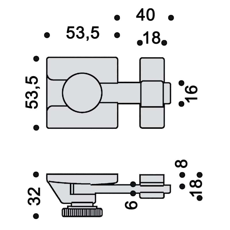 Targette à fleau VACHETTE ASSA ABLOY