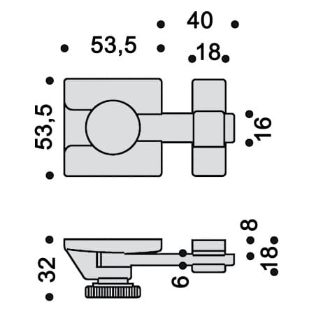 Targette à fleau VACHETTE ASSA ABLOY