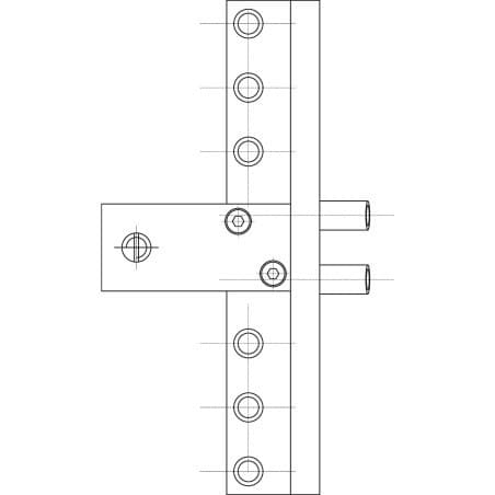 Gabarit de perçage pour fiche URSUS diamètre 16 mm OTLAV