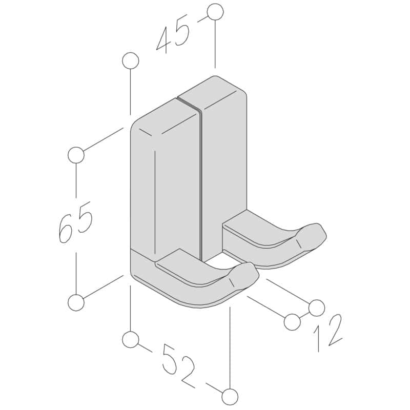 Porte-manteau wh84 NORMBAU ALLEGION