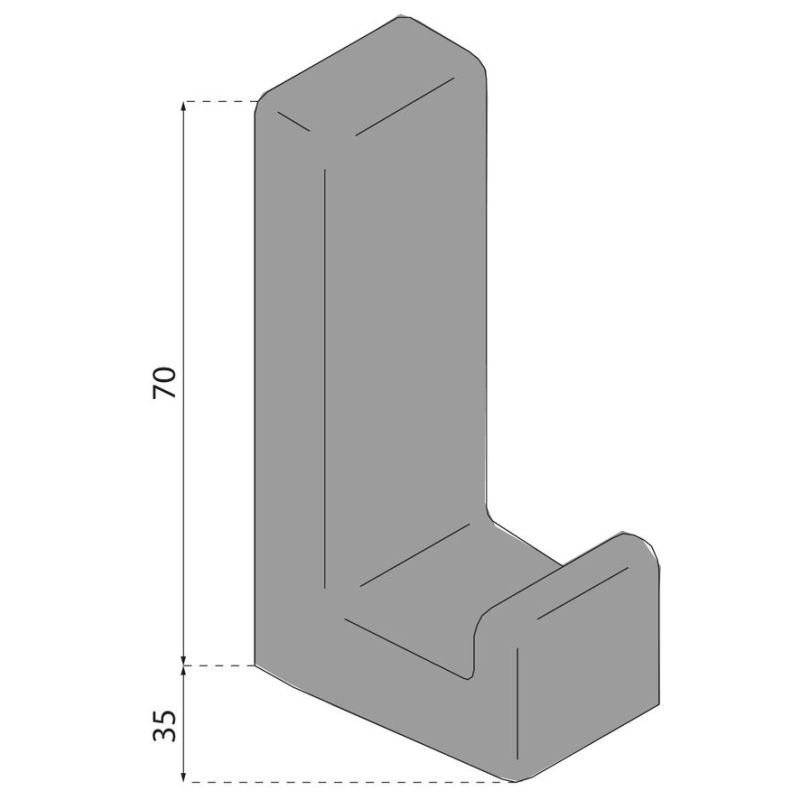 Patère murale mh76 NORMBAU ALLEGION