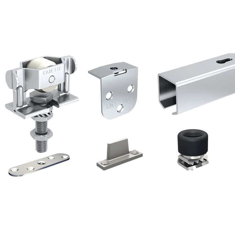 Ensemble cadette à déplacement droit sur rail tubulaire cadette force 40 kg MANTION