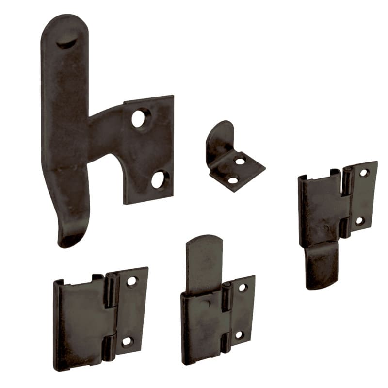 Accessoires pour tringle d'espagnolette plate noire BURGAUD