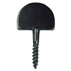 Battement de persienne droit à visser cataphorèse noire