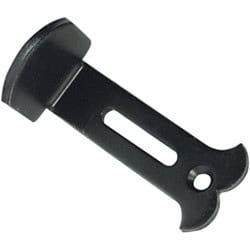 Battement de persienne réglable de forme L cataphorèse noire