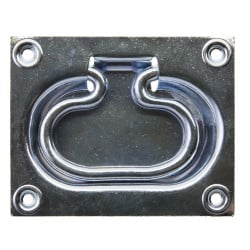 Poignée sur platine à encastrer petit modèle