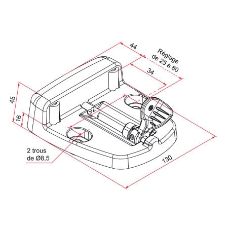 Sabot tourniquet large aluminium THIRARD