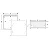 Trappe de plafond polystyrène 58 x 58 RT 2012 NICOLL