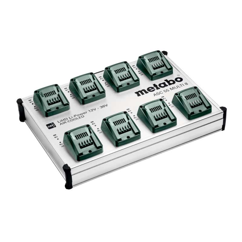 Station de recharge rapide ASC 55 MULTI 8, 12-36V METABO 627093000