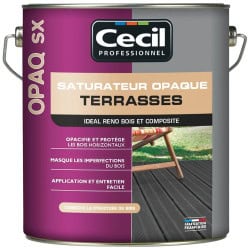 Saturateur terrasse 5 L couleur teck OPAQ SX CECIL 112147
