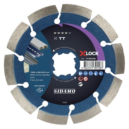 Disque diamant X TT X-LOCK 125 mm SIDAMO 11130158