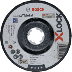 Disque à tronçonner droit 125 mm X-LOCK Expert For Metal Bosch 2608619254