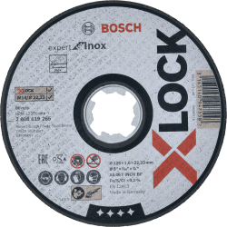 Disque à tronçonner droit 125 mm X-LOCK Expert For Metal Bosch 2608619254
