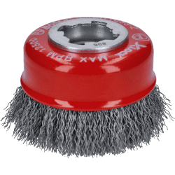 Brosse boisseau ondulée X-LOCK Ø70 mm pour meulage acier BOSCH 2608620725