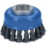 Brosse boisseau torsadée X-LOCK Ø75 mm pour meulage acier BOSCH 2608620727
