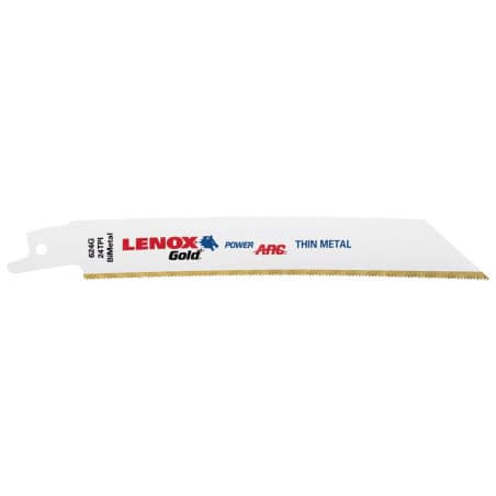 Lame scie sabre métal  inox gold Lenox x5  LENOX