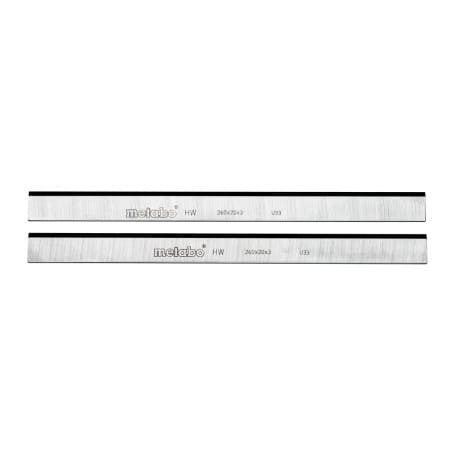 2 fers de rabot carbure pour HC 260 C/M/K METABO 0911030730